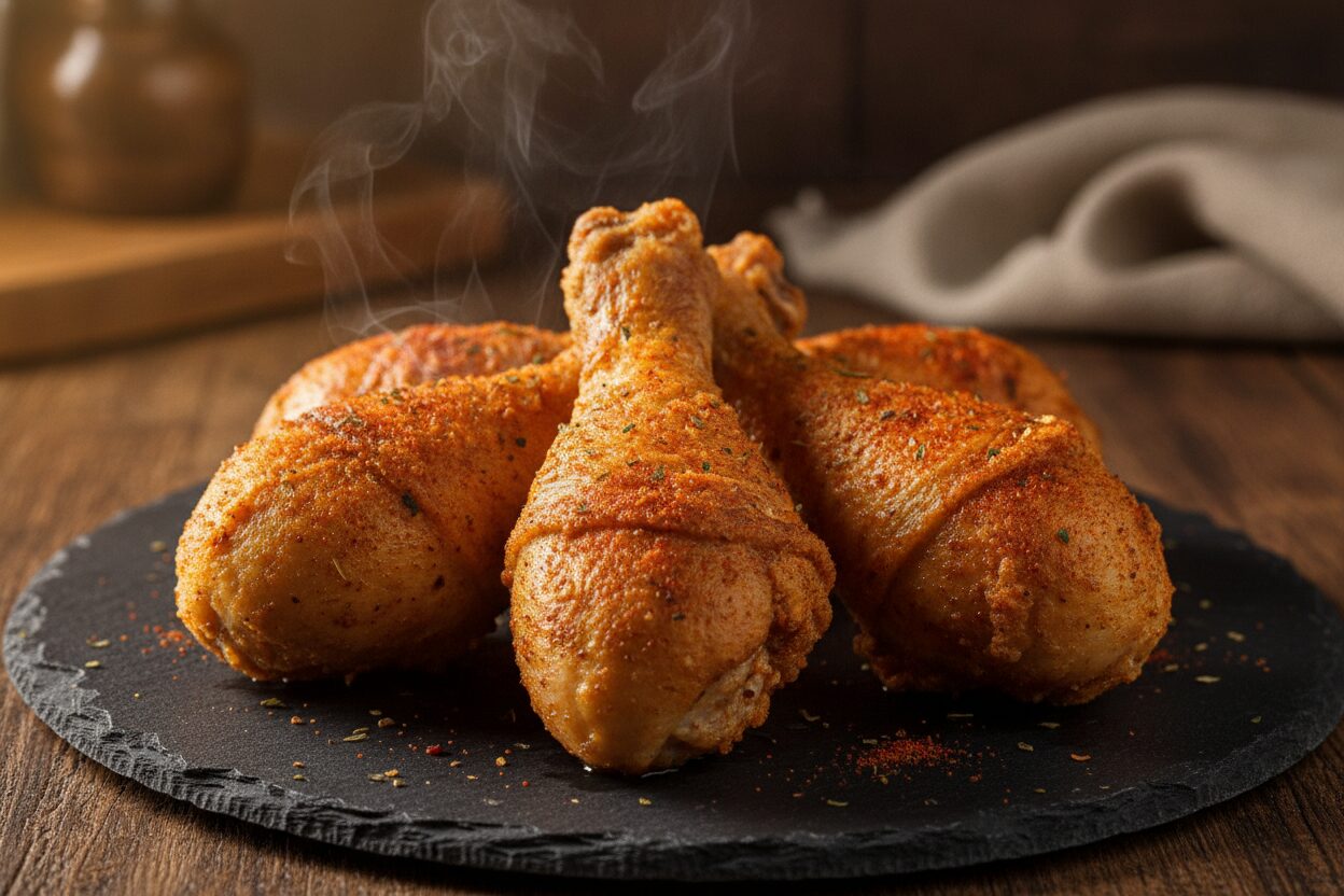 Airfryer Hähnchenschenkel knusprig