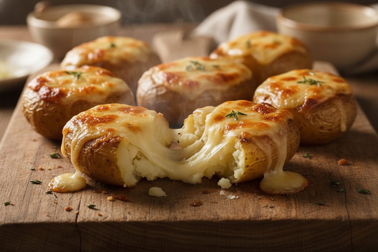 Airfryer Kartoffelschiffchen mit Käse