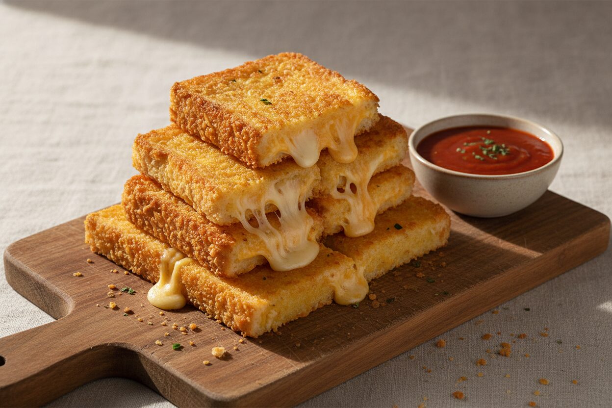 Airfryer Mozzarella-Toast-Sticks