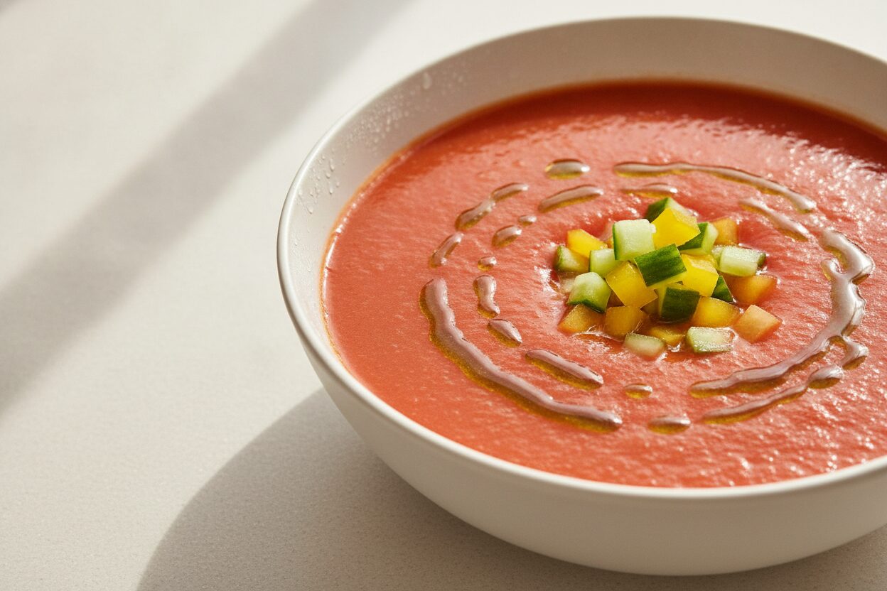 Gazpacho – Kalte Tomaten-Gurken-Suppe