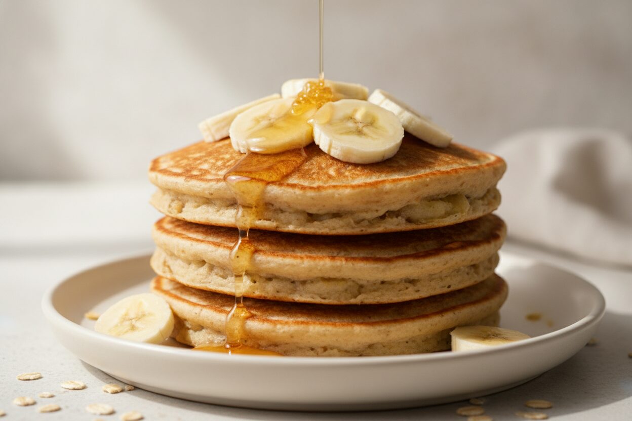 Haferflocken-Bananen-Pancakes