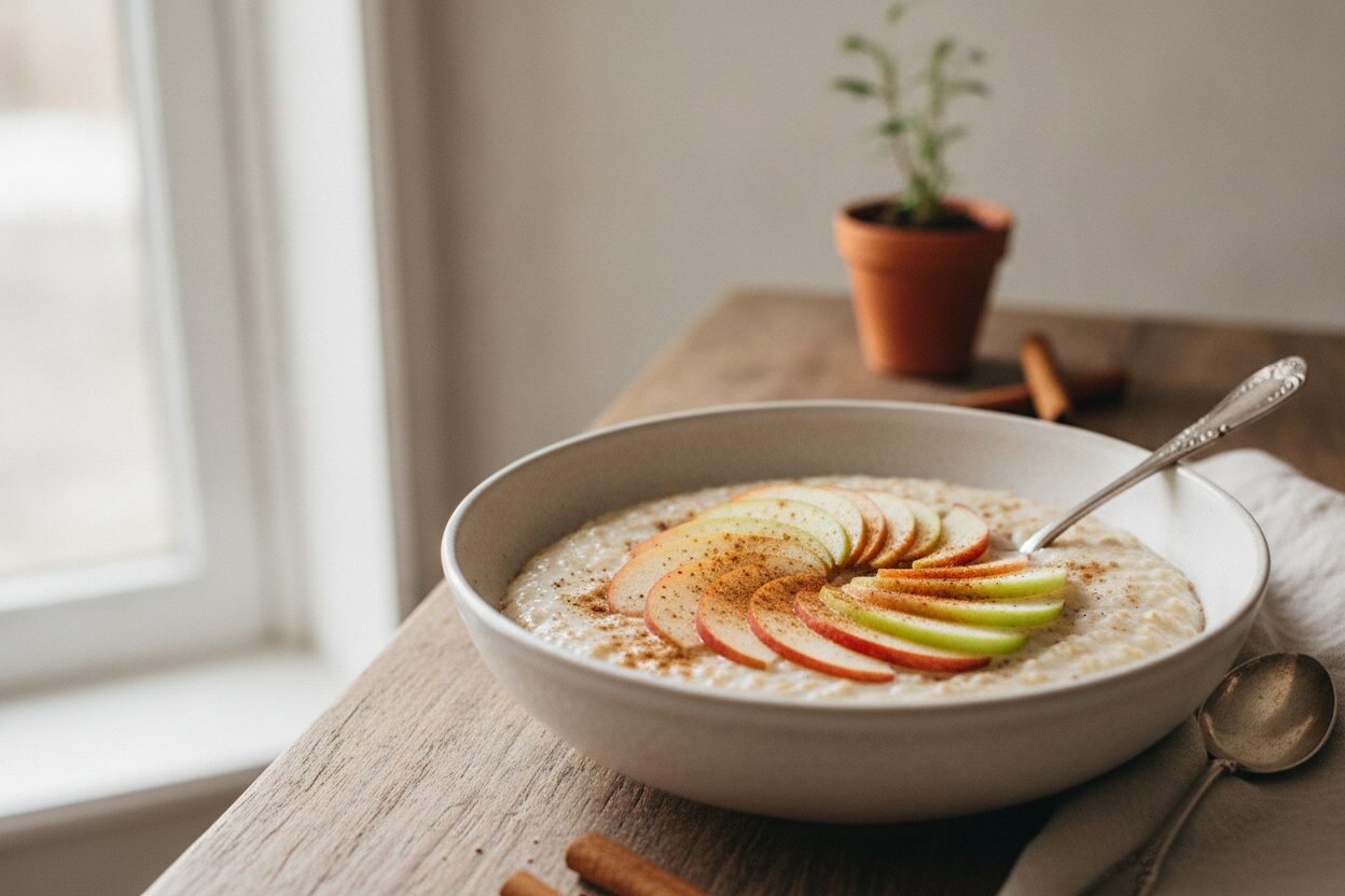 Cremiger Apfel-Zimt-Porridge
